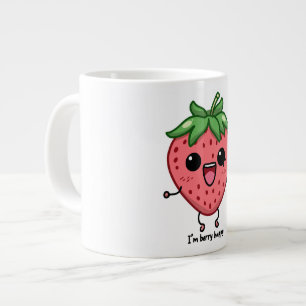 Grande Tasse Je suis Berry Happy mignon saut de fraise kawaii