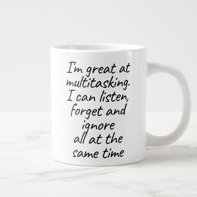 Grande Tasse Je suis doué pour le multitâche (Droite)