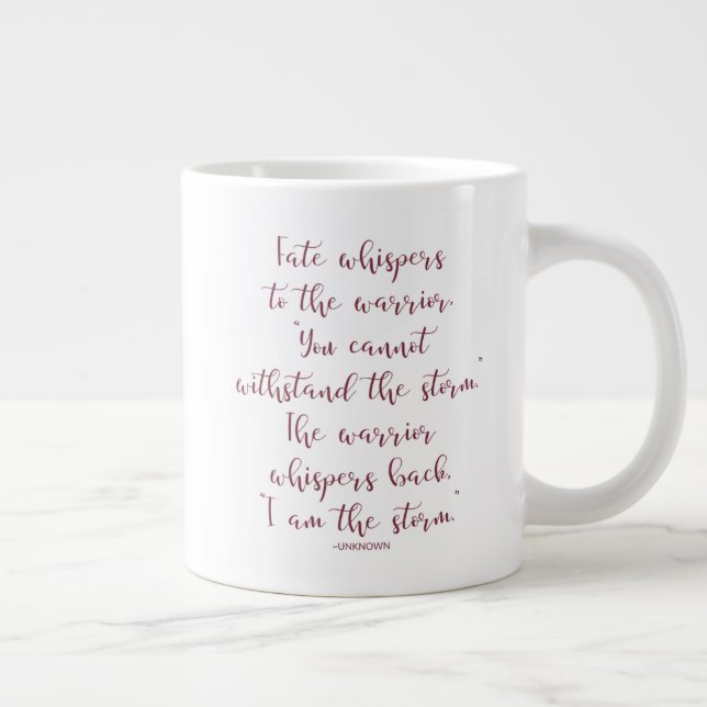 Grande Tasse Je Suis La Tempête Du Jumbo Mug (Droite)