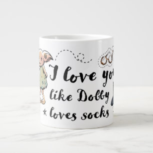 Grande Tasse Je T'Aime Dobby Aime Les Chaussettes