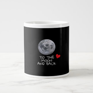 Grande Tasse Je t'aime jusqu'à la lune et retour Style Moderne
