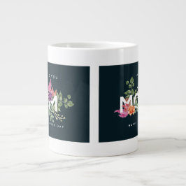 Grande Tasse Je t'aime Maman Design Floral