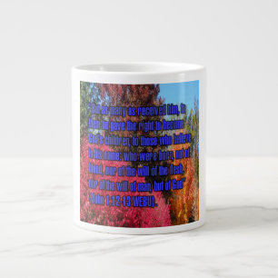 Grande Tasse Jean 1:12-13 WEBU Mug