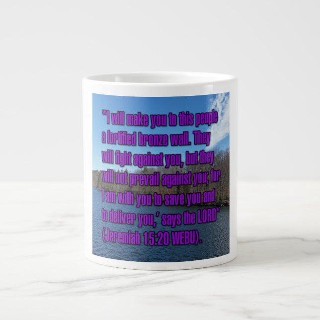 Grande Tasse Jeremiah 15:20 WEBU Mug (Devant)