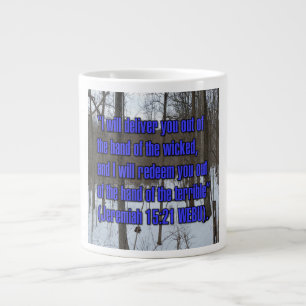 Grande Tasse Jeremiah 15:21 WEBU Mug