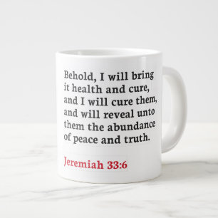 Grande Tasse Jérémie 33:6 - Mug Jumbo