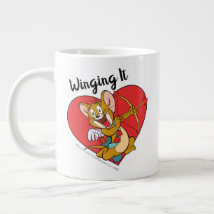 Grande Tasse Jerry Mouse habillée en Saint Valentin