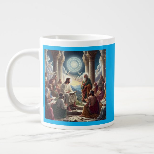 Grande Tasse Jésus et les disciples : Matthieu 19:26 (Gauche)