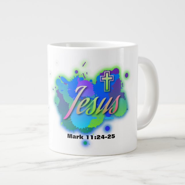 Grande Tasse Jésus - Jumbo Mug (Devant droit)