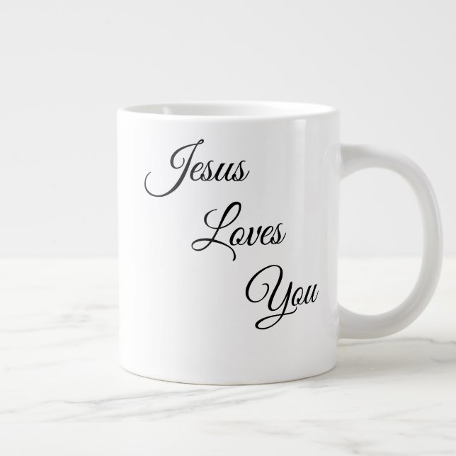 Grande Tasse Jesus Love You Specialty Coffee Mug (Droite)