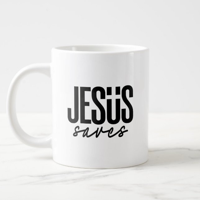 GRANDE TASSE JESUS SAVES (Gauche)