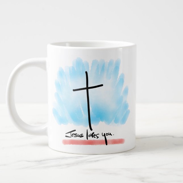 Grande Tasse JESUS VOUS AIME Jumbo Mug (Gauche)