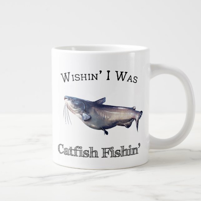 Grande Tasse J'Étais Pêche À La Catfish (Droite)