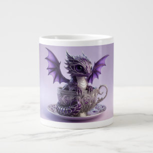 Grande Tasse Jeune dragon violet et blanc Fairmont dans une tas