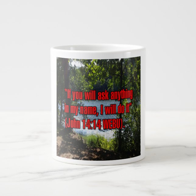 Grande Tasse John 14:14 WEBU Mug (Devant)
