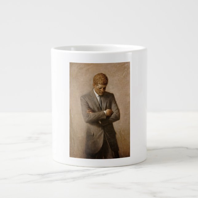 Grande Tasse John Kennedy Portrait de la Maison-Blanche préside (Devant)