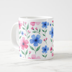 Grande Tasse Joie de Fleur d'Eau de Rose