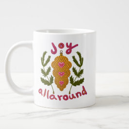 Grande Tasse Joie tout autour de l'ornement de Noël