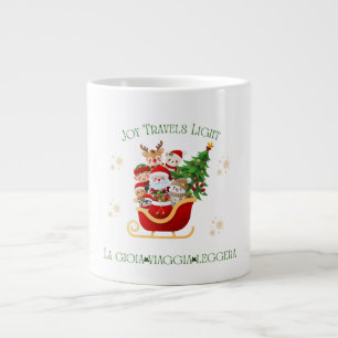 Grande Tasse Joie Voyage Léger – Traîneau de Fêtes Bilingue