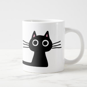 Grande Tasse Joli Chat Noir Félin   Félin Amusant