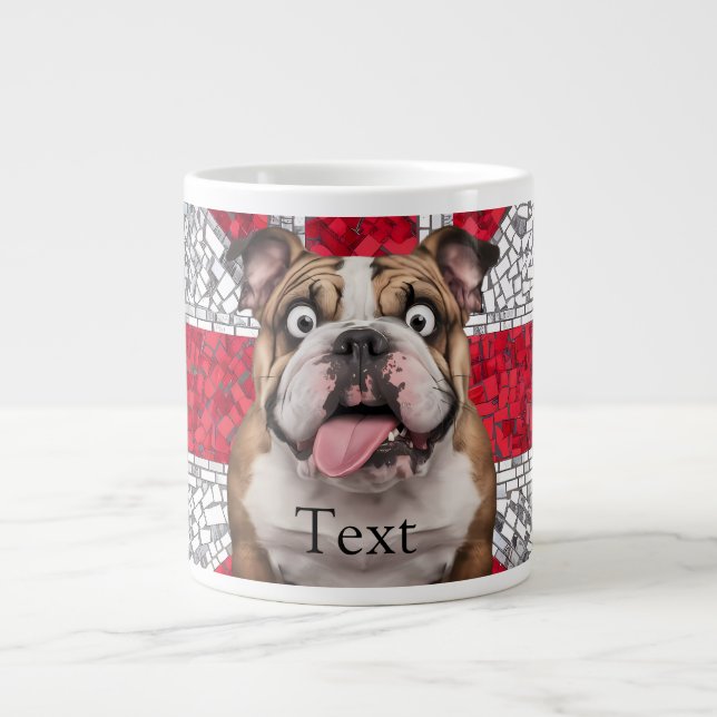 Grande Tasse Joli chien taureau anglais (Devant)