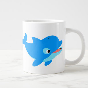 Grande Tasse Joli Dauphin de dessin