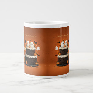 Grande Tasse Joli fantôme d'Halloween Un petit Boo