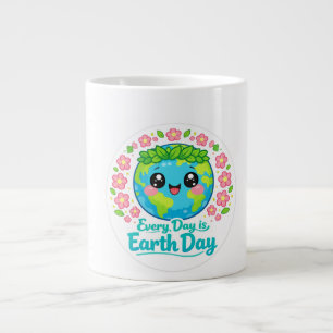 Grande Tasse Joli mug de la Journée de la Terre