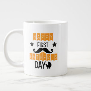 Grande Tasse Jolie art de mots pour la première fête des pères 