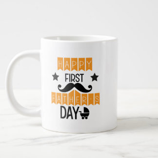 Grande Tasse Jolie art de mots pour la première fête des pères 