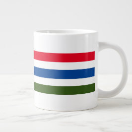 Grande Tasse Jolie bande rouge bleu vert sur Arrière - plan bla