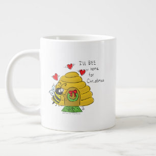Grande Tasse Jolie Bee Christmas Drôle Cartoon de vacances