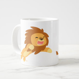Grande Tasse Jolie caricature Lion Jumbo Mug