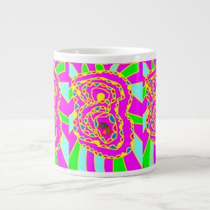 Grande Tasse Jolies motifs d'art mosaïque ronde