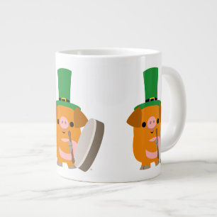 Grande Tasse Jote Bodhran Jouer Cartoon Pig