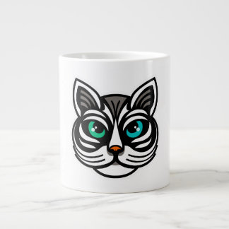 Grande Tasse Jouer Odd-Eyed Cat Mug Art