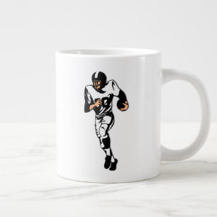 Grande Tasse Joueur de football RB / Design sportif