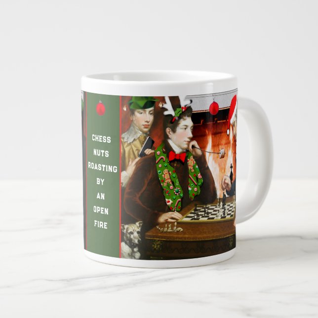 Grande Tasse Joueur d'échecs Géant Cadeau Géant Café Mug (Devant droit)