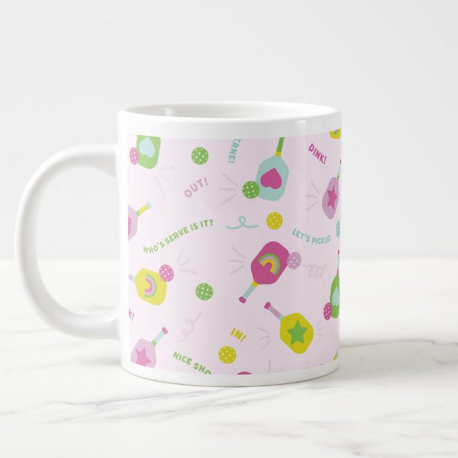 Grande Tasse Joueuse de Pickleball Cadeau pour sa Mug de spécia (Gauche)