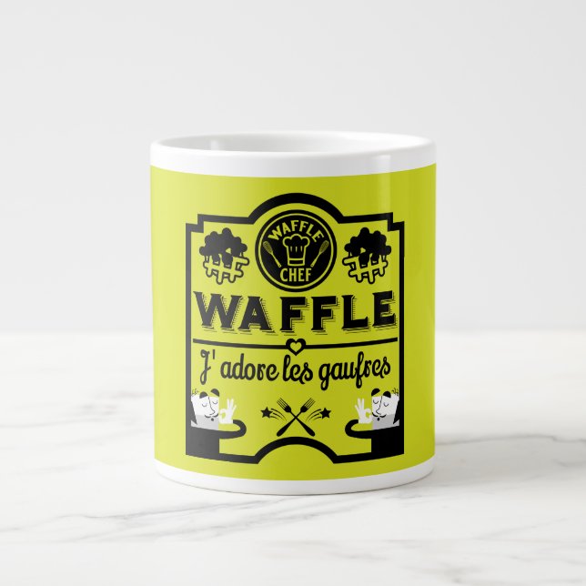 Grande Tasse Journée nationale des gaufres (Devant)