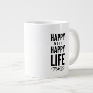 Grande Tasse Joyeuse femme Wise Words Citation blanche