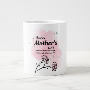 Grande Tasse Joyeuse Fête des Mères Mug à Café Rose Floral