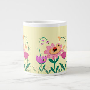 Grande Tasse Joyeuse Fleur
