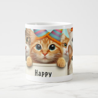 Grande Tasse Joyeuse Mug de chat