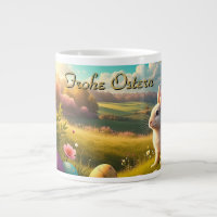 Joyeuses Pâques dans un paysage printanier