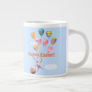 Grande Tasse Joyeux Bunny et ballons de Pâques