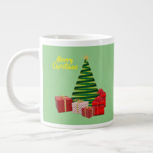 Grande Tasse Joyeux Noël ~ Arbre avec cadeaux