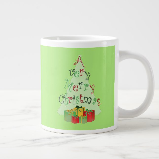 Grande Tasse Joyeux Noël Arbre Musique de Noël (Droite)