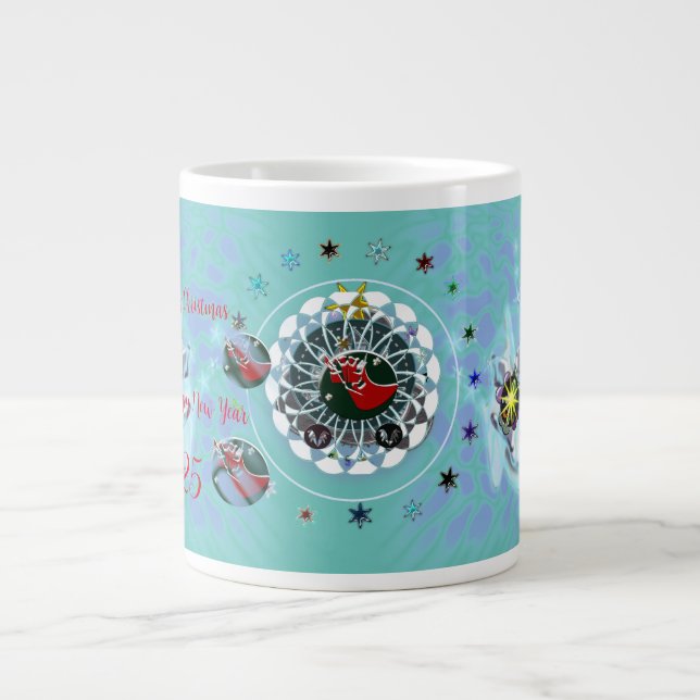 Grande Tasse Joyeux Noël Vent Spécialité Mug (Devant)