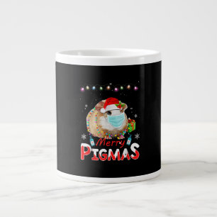 Grande Tasse Joyeux Pigmas Masque Visage Drôle Guinée Cochon No
